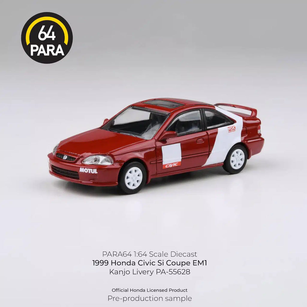 PARA64 1:64 1999 Honda Civic Si Coupe EM1 Kanjo Livery
