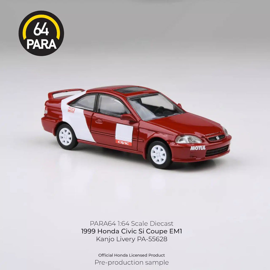 PARA64 1:64 1999 Honda Civic Si Coupe EM1 Kanjo Livery