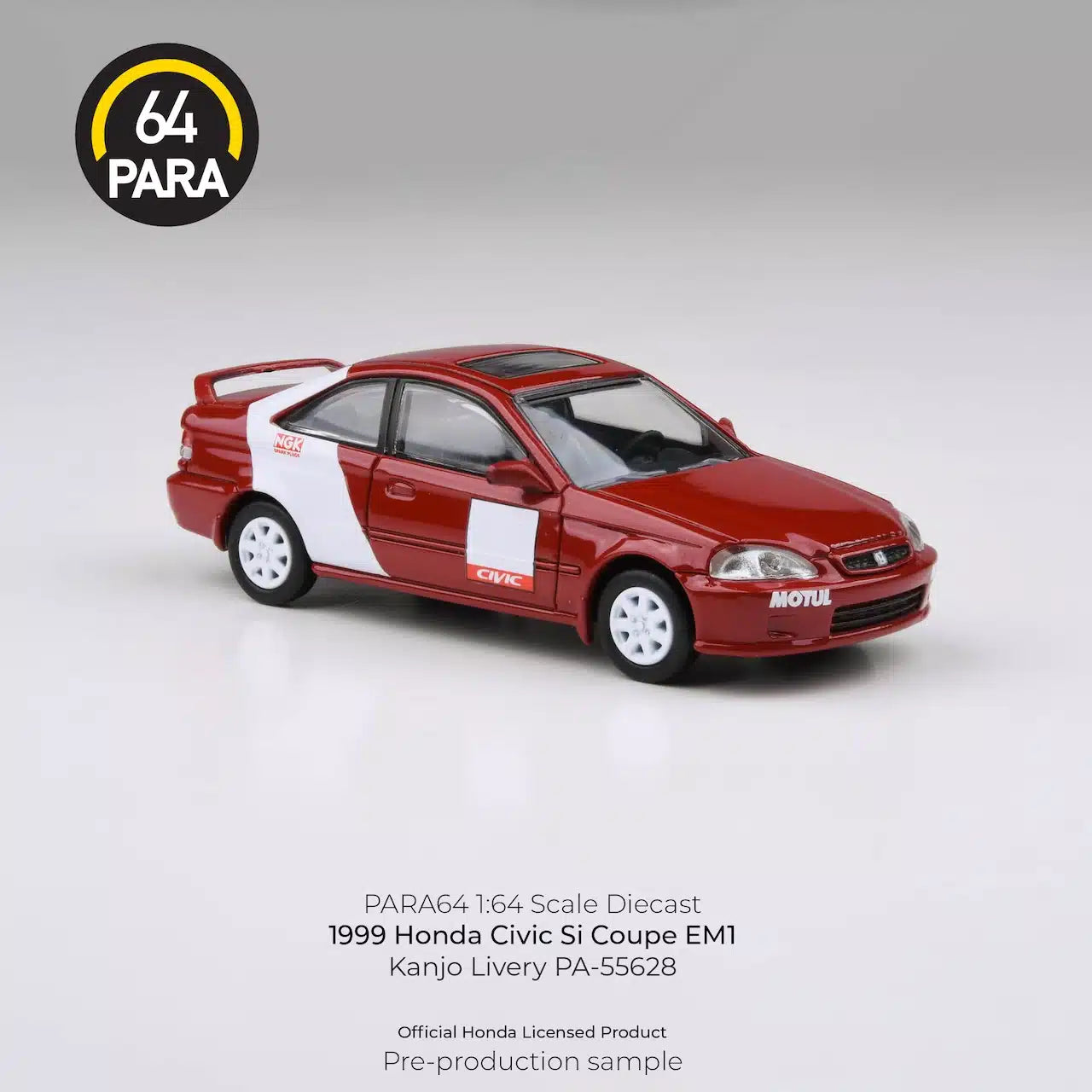PARA64 1:64 1999 Honda Civic Si Coupe EM1 Kanjo Livery