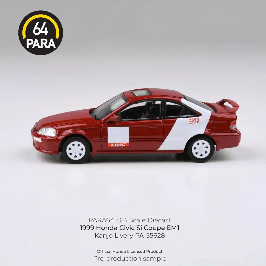 PARA64 1:64 1999 Honda Civic Si Coupe EM1 Kanjo Livery