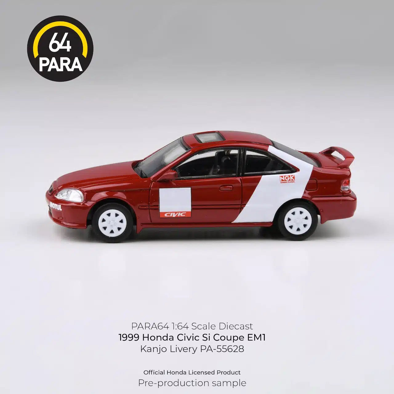 PARA64 1:64 1999 Honda Civic Si Coupe EM1 Kanjo Livery