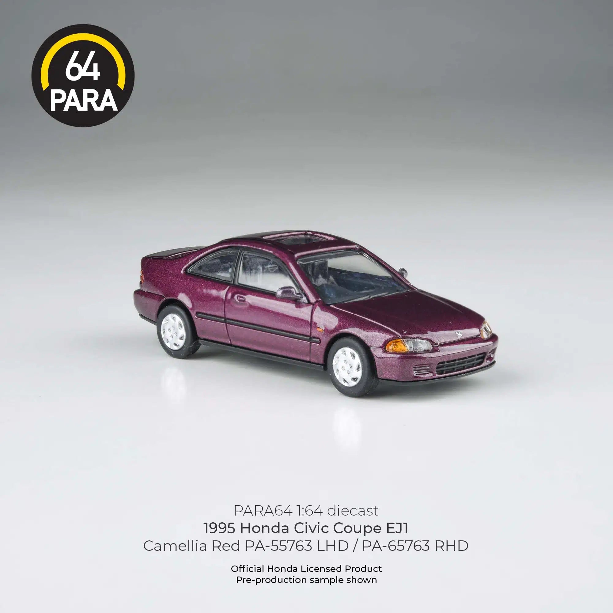 PARA64 1:64 1995 Honda Civic Coupe EJ1 Camellia Red