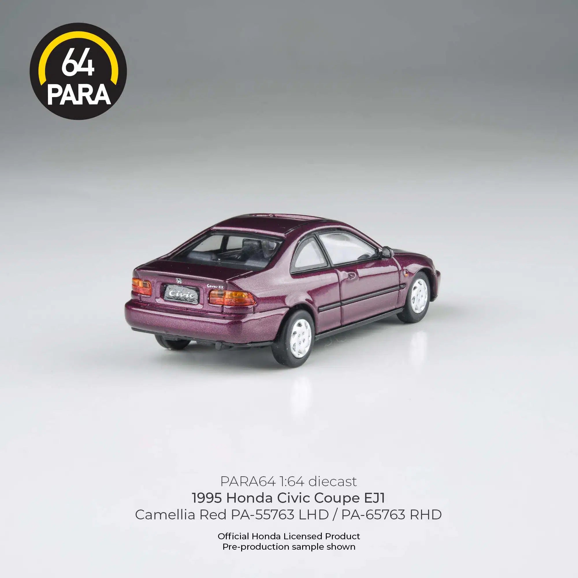 PARA64 1:64 1995 Honda Civic Coupe EJ1 Camellia Red