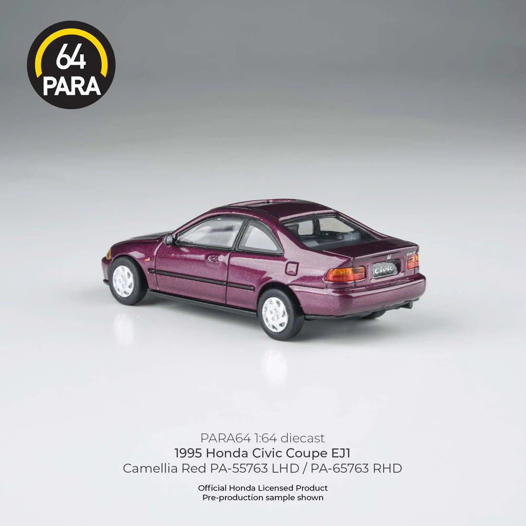 PARA64 1:64 1995 Honda Civic Coupe EJ1 Camellia Red