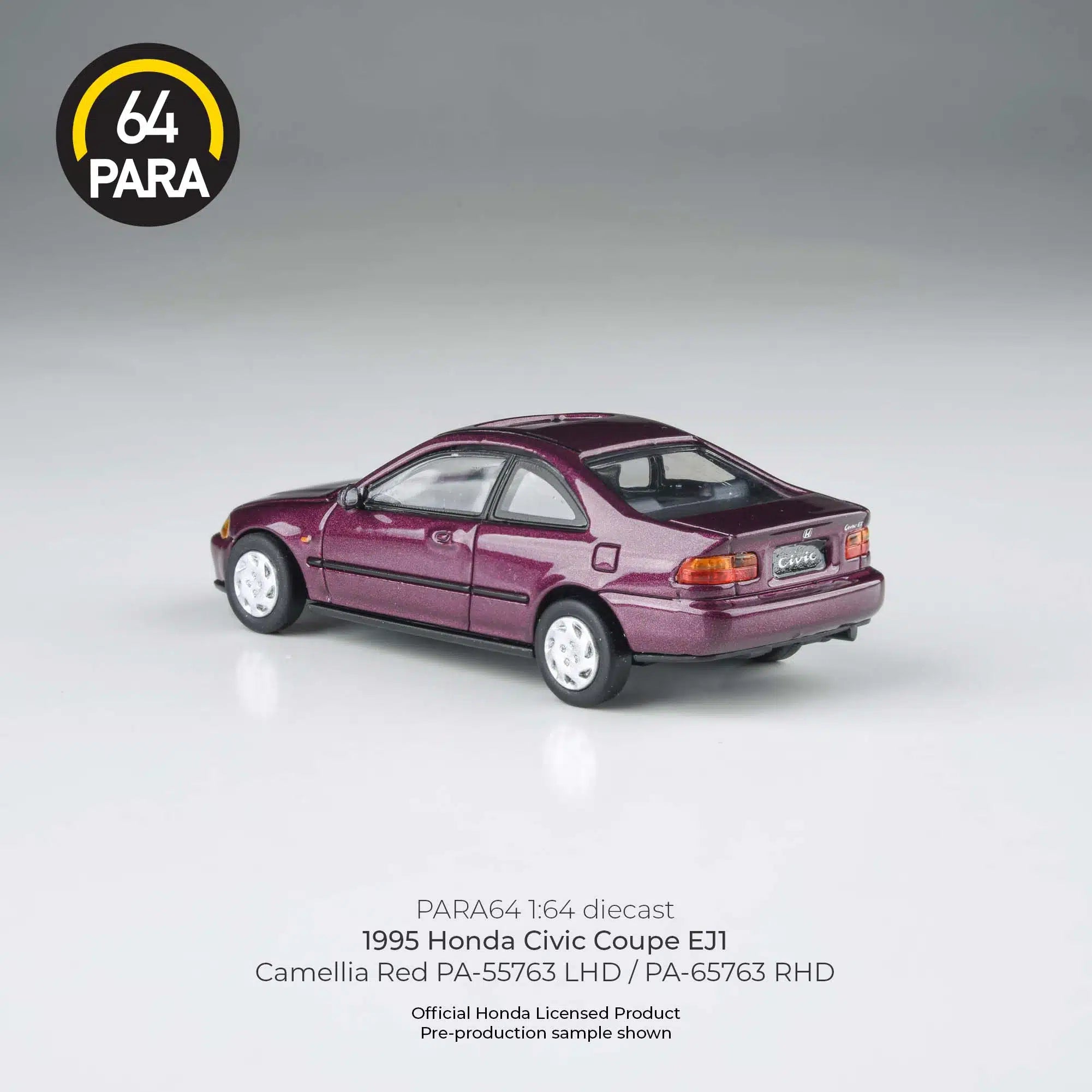 PARA64 1:64 1995 Honda Civic Coupe EJ1 Camellia Red