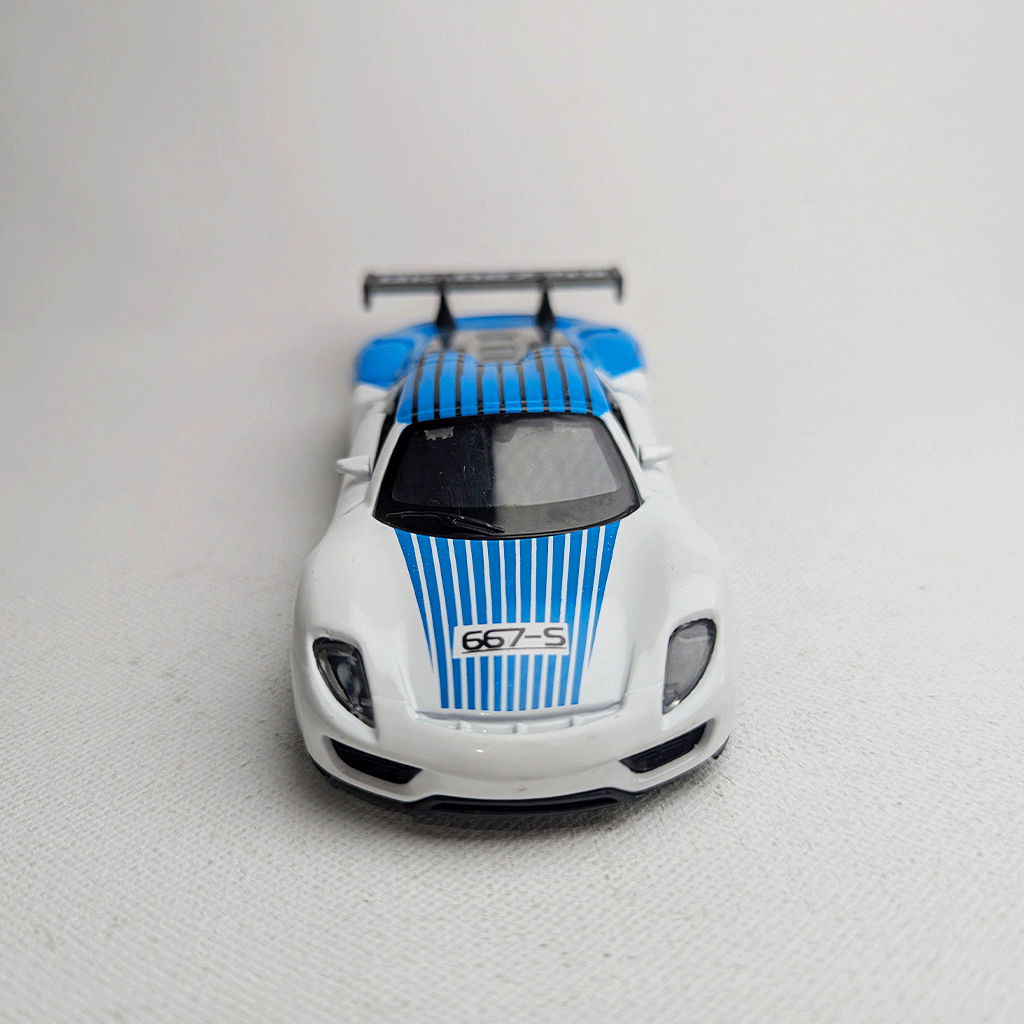 1:36 Spyder Metal Car Diecast Blue
