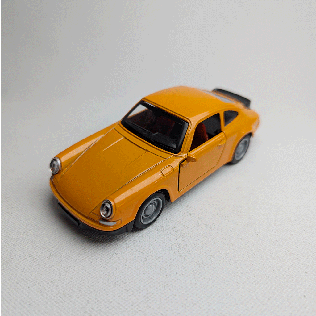 1:36 911 Vintage Metal Car Diecast Orange