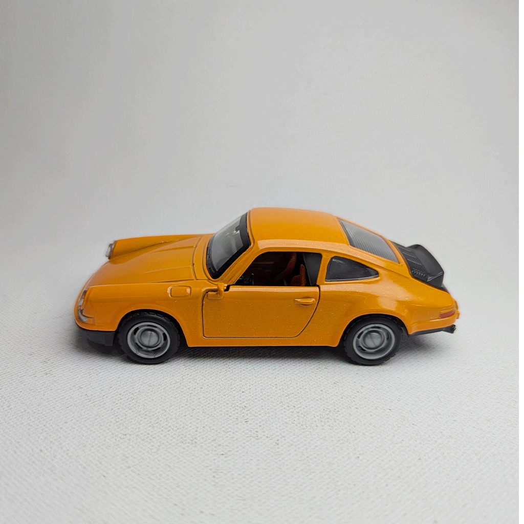 1:36 911 Vintage Metal Car Diecast Orange