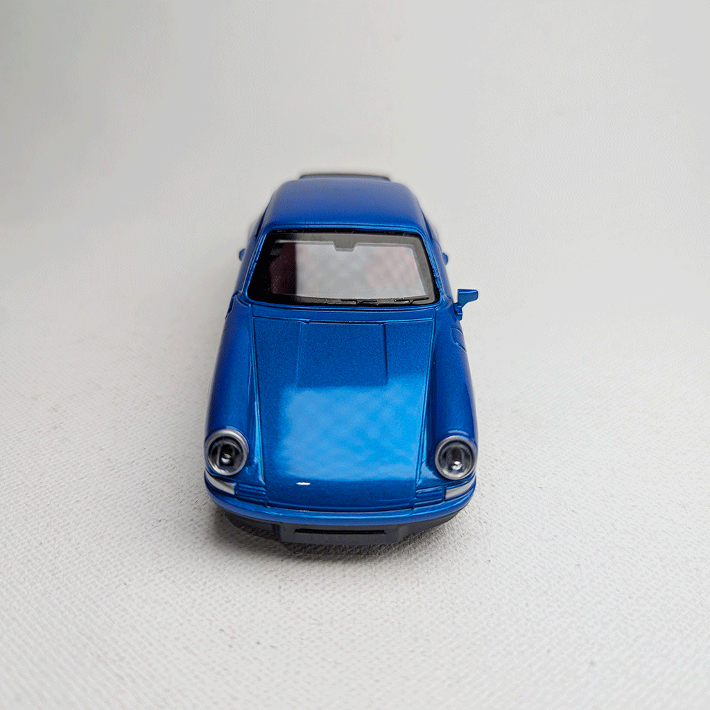 1:36 911 Vintage Metal Car Diecast Blue