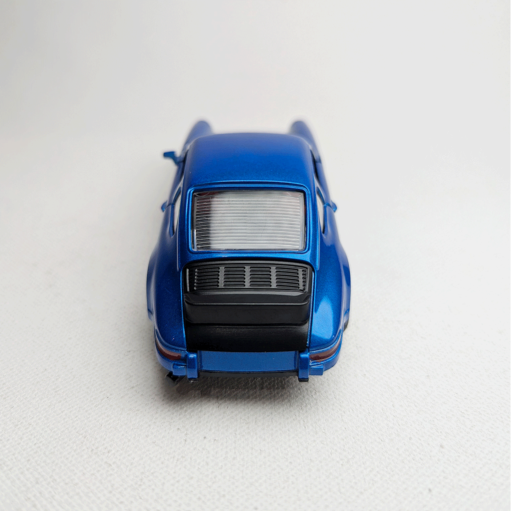 1:36 911 Vintage Metal Car Diecast Blue