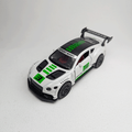 1:36 Continental GT3 Metal Car Diecast White with Graphics Green