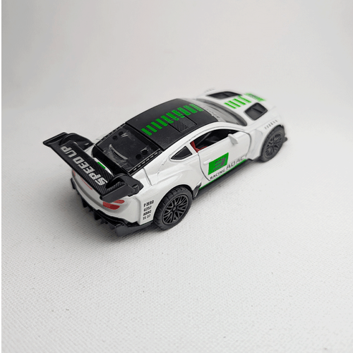 1:36 Continental GT3 Metal Car Diecast White with Graphics Green