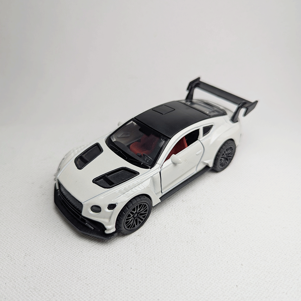 1:36 Continental GT3 Metal Car Diecast White