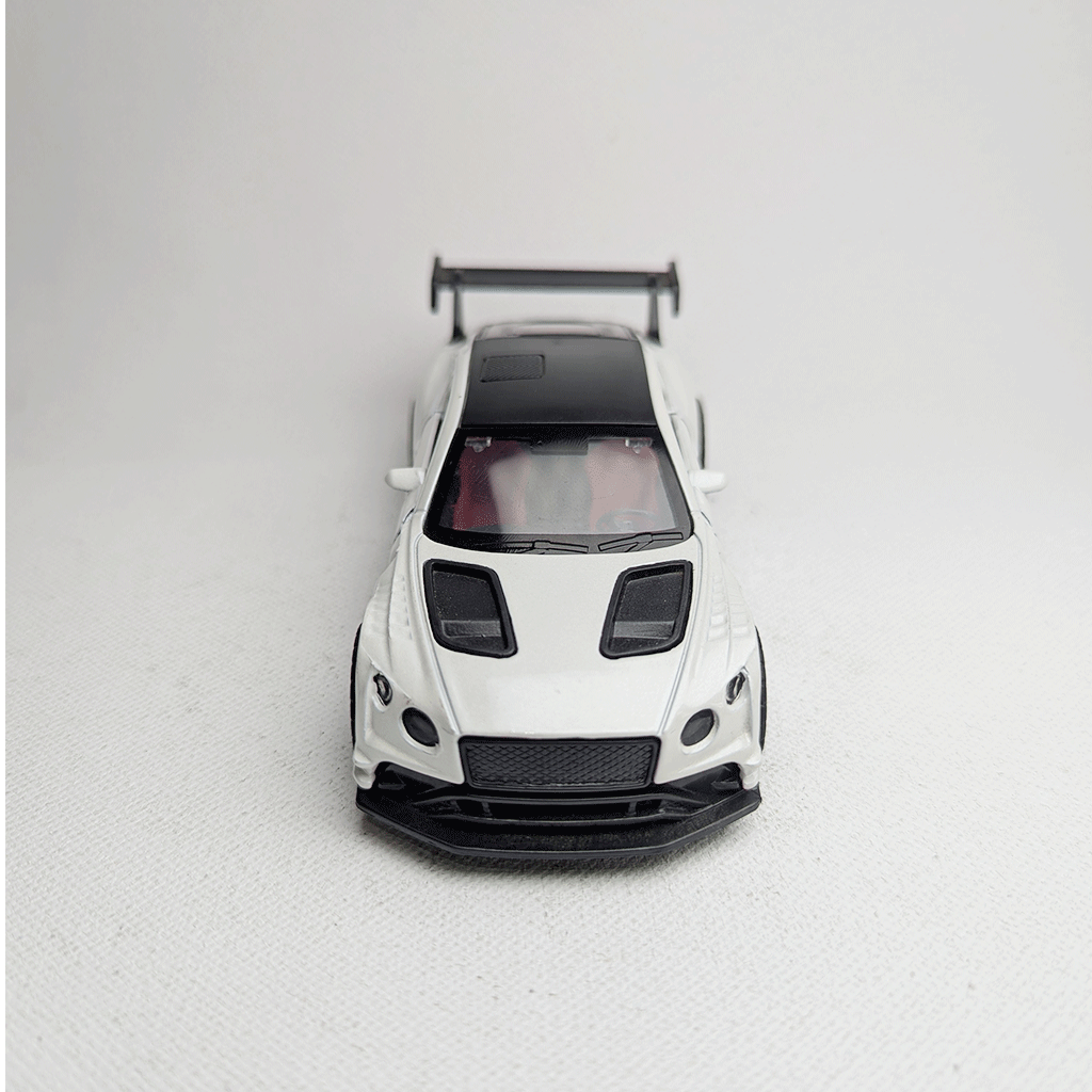 1:36 Continental GT3 Metal Car Diecast White