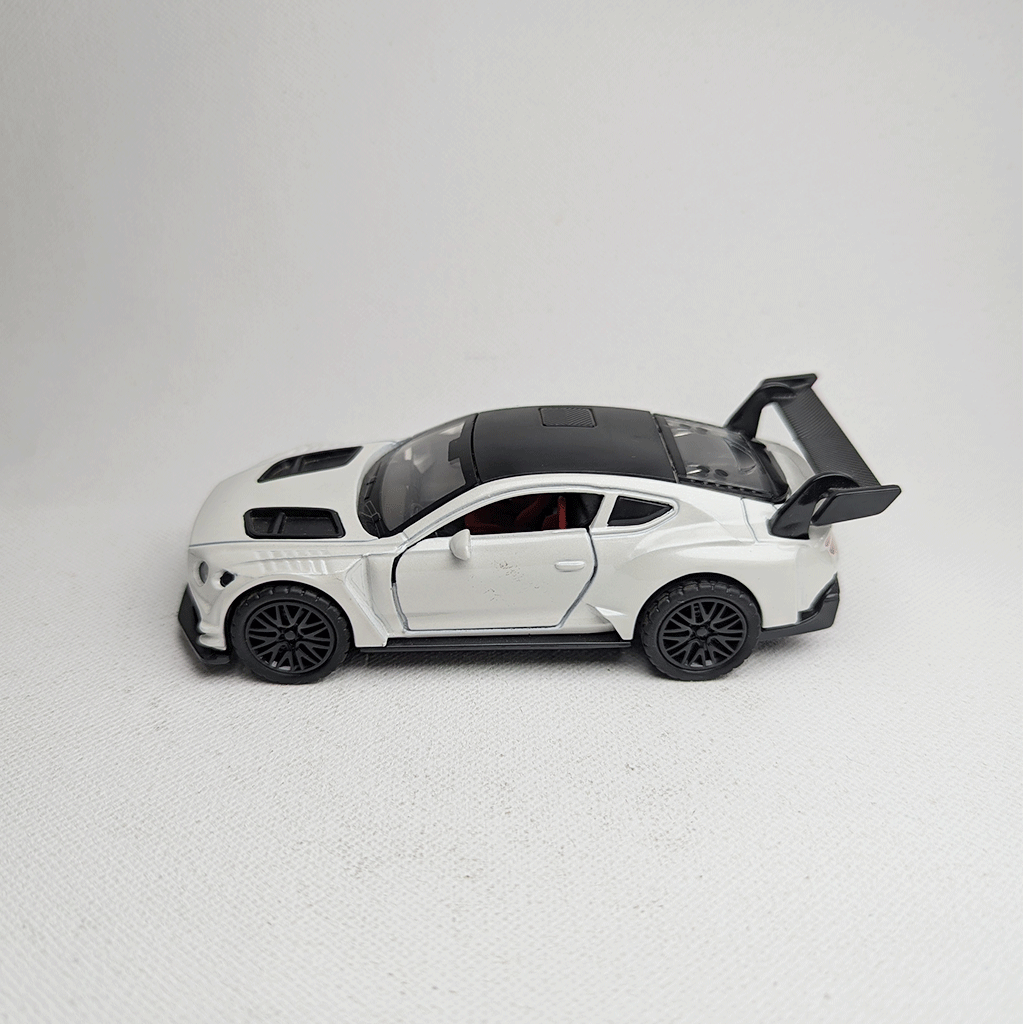1:36 Continental GT3 Metal Car Diecast White