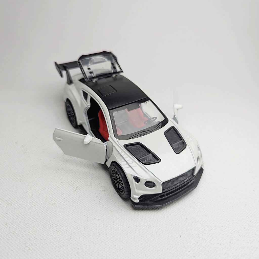 1:36 Continental GT3 Metal Car Diecast White
