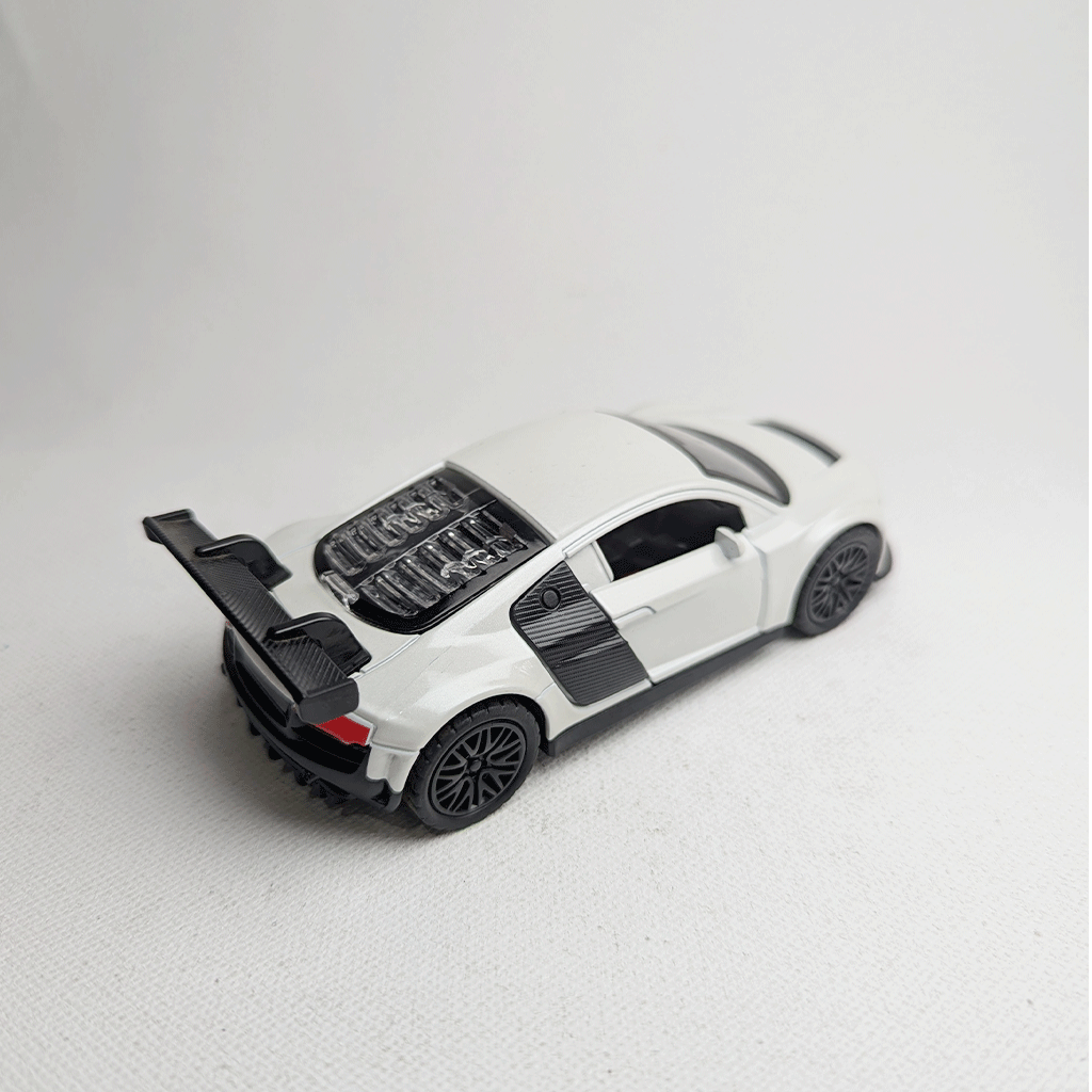 1:36 R8 Metal Car Diecast White