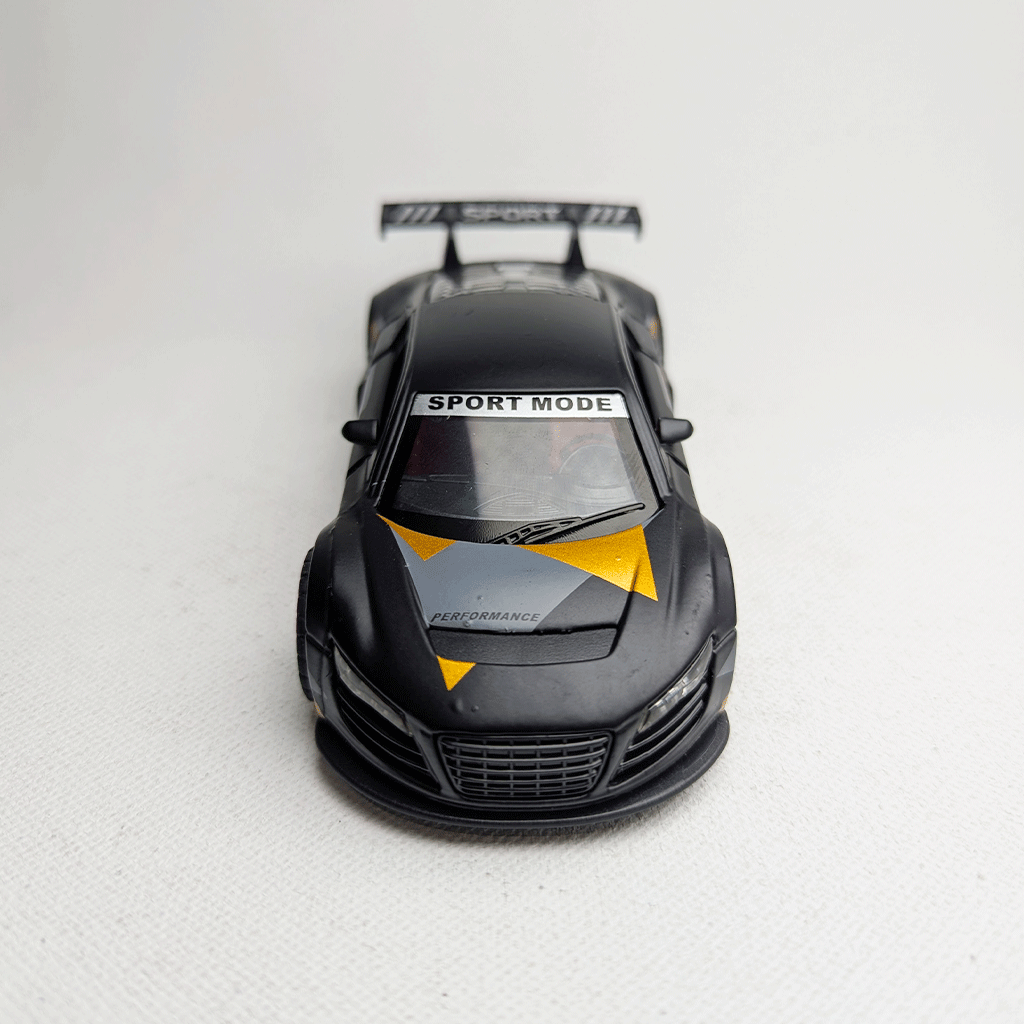 1:36 R8 Metal Car Diecast Black with Grapics