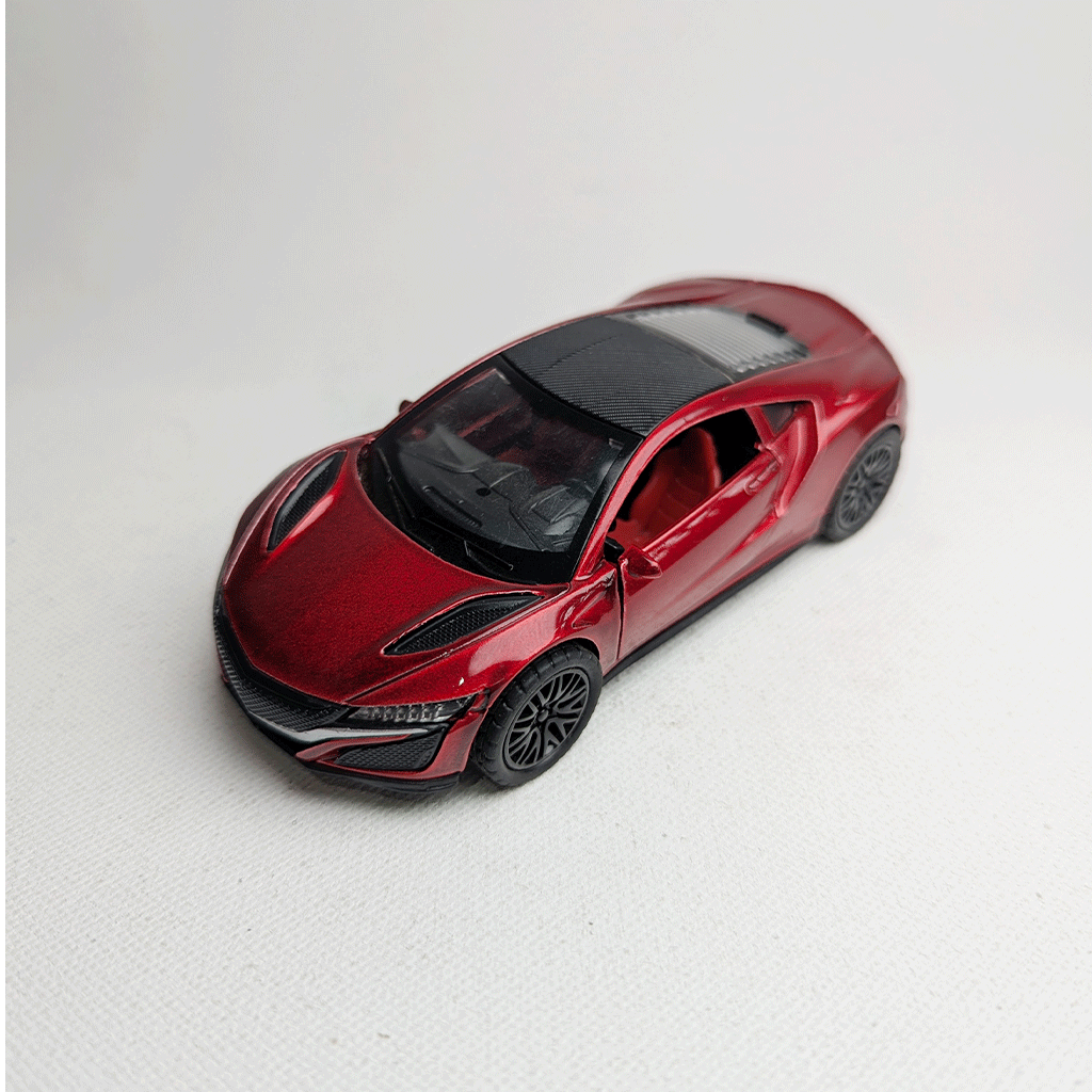 1:36 Acura Metal Car Diecast Red