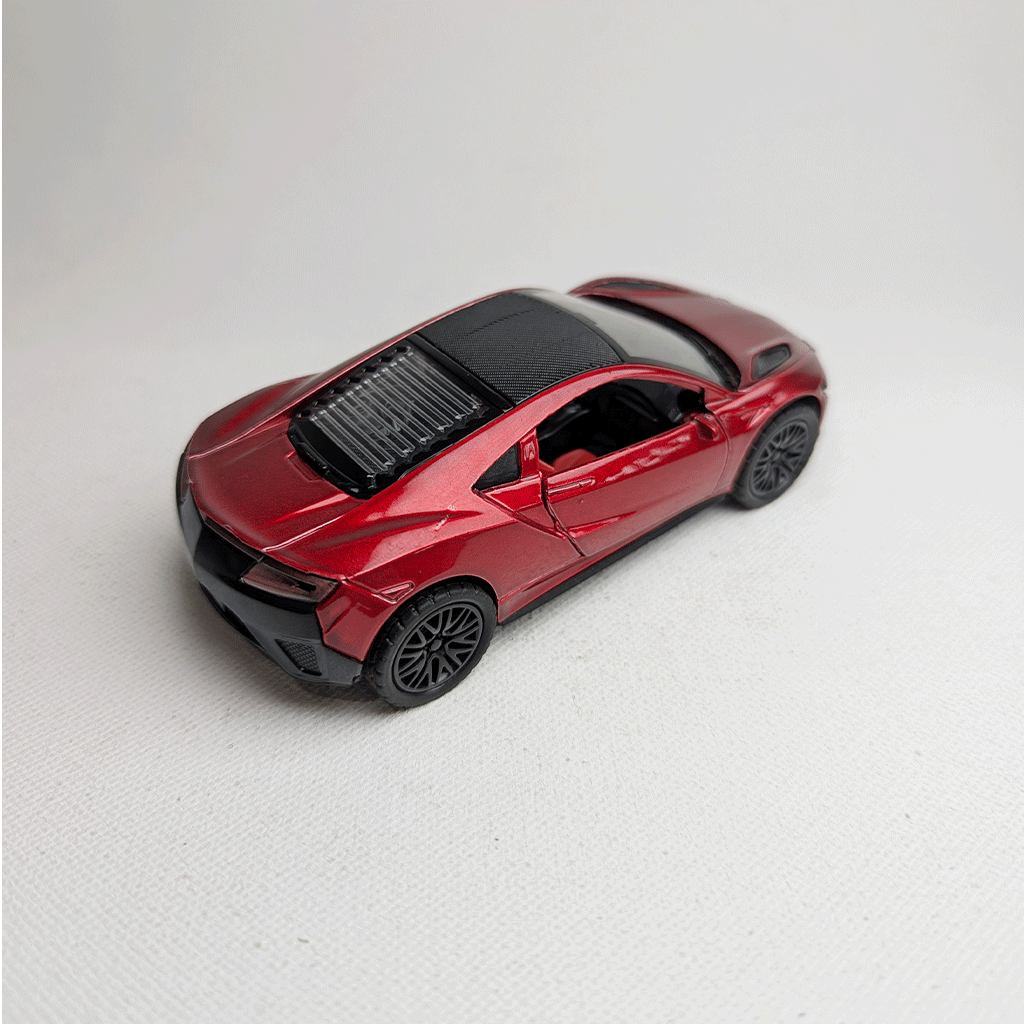 1:36 Acura Metal Car Diecast Red