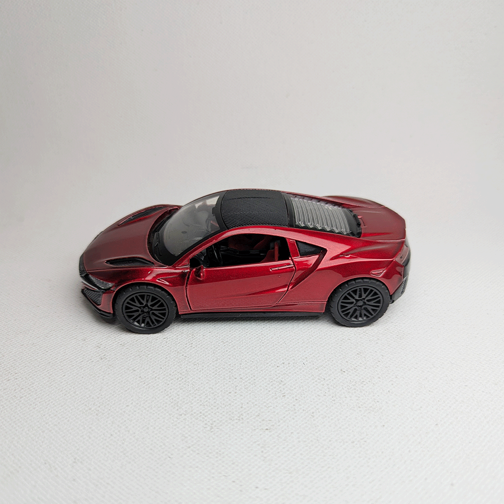 1:36 Acura Metal Car Diecast Red