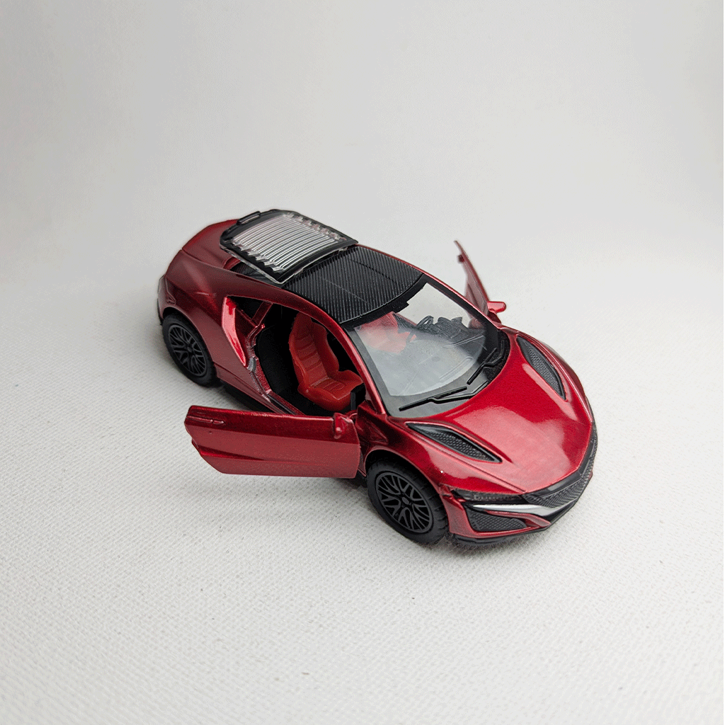 1:36 Acura Metal Car Diecast Red