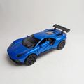 1:36 Ford GT Metal Car Diecast Blue