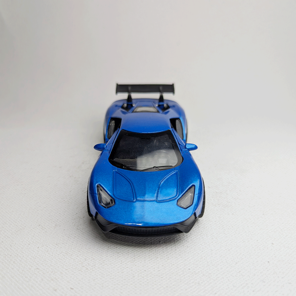 1:36 Ford GT Metal Car Diecast Blue