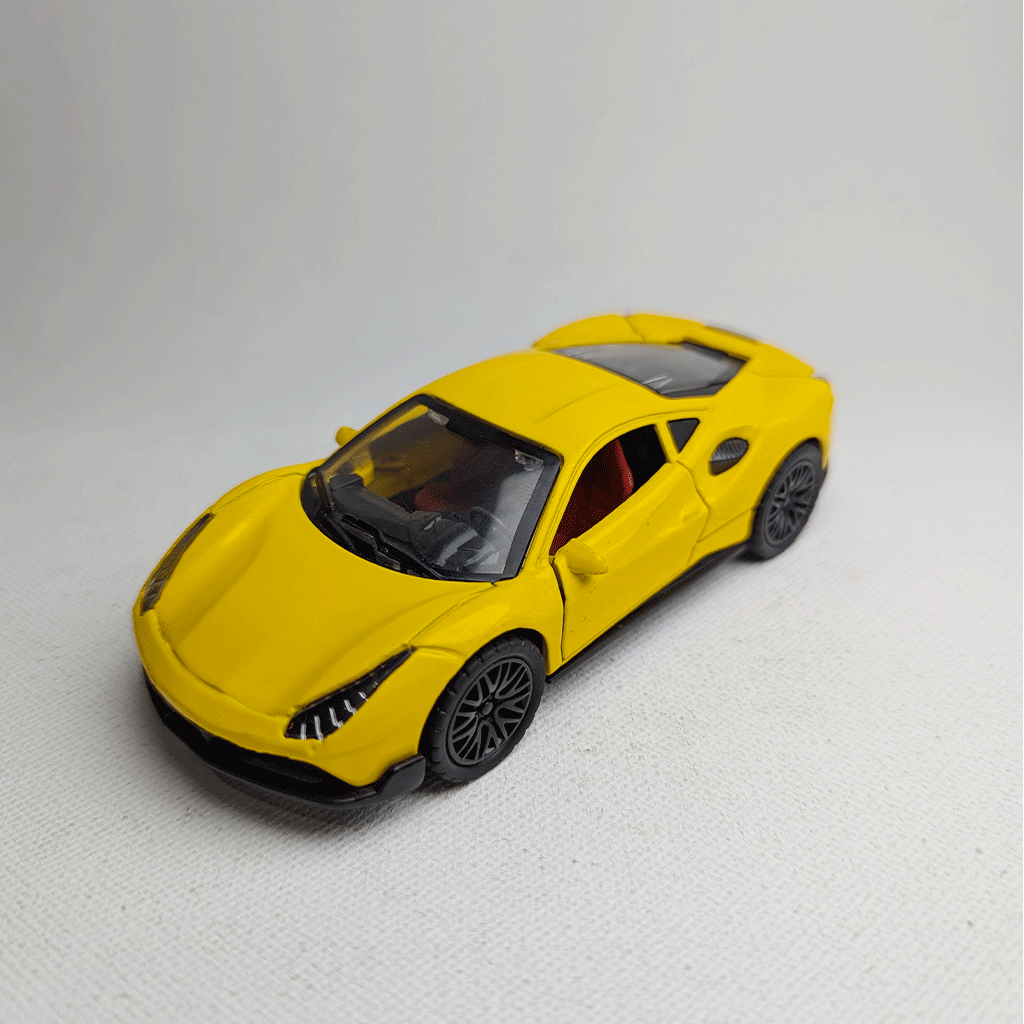 1:36 Ferrari Metal Car Diecast Yellow