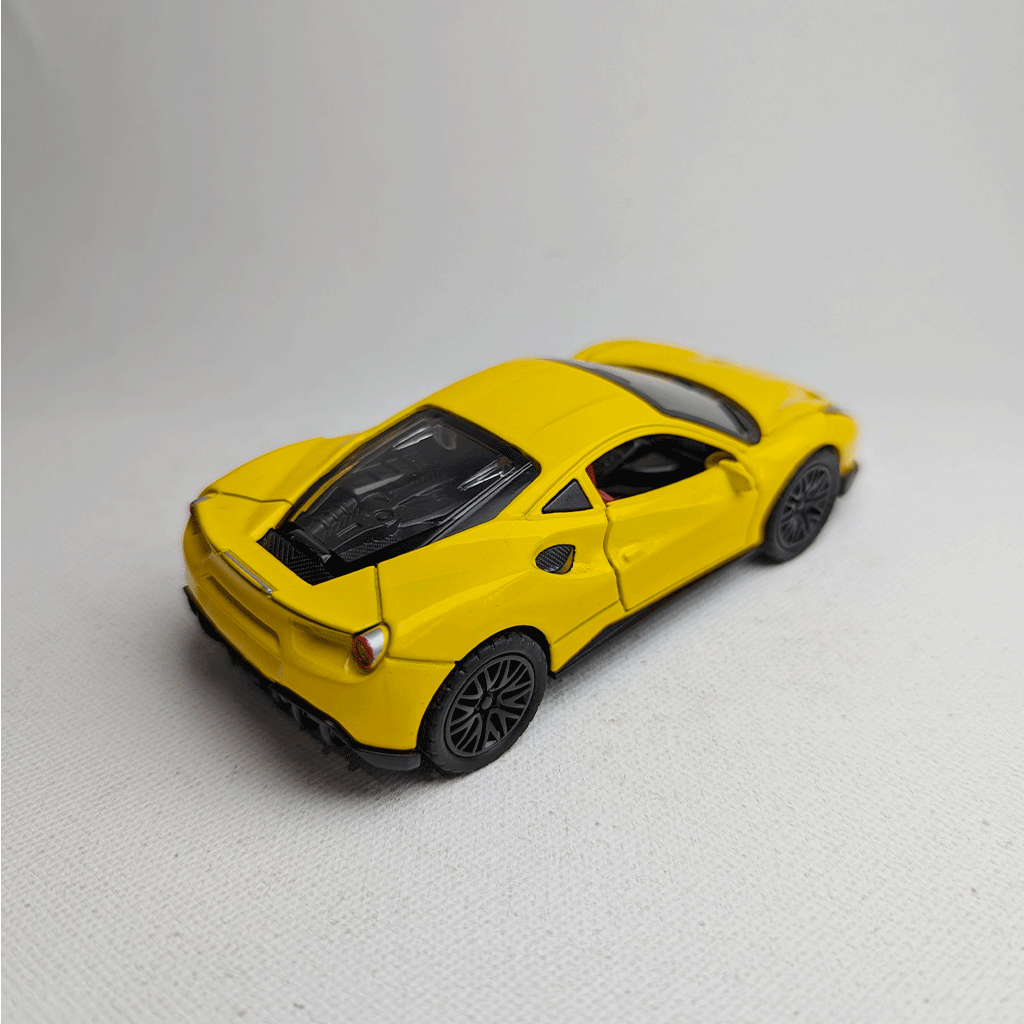 1:36 Ferrari Metal Car Diecast Yellow