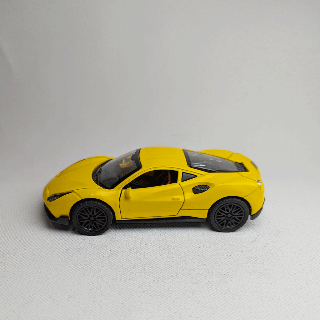 1:36 Ferrari Metal Car Diecast Yellow
