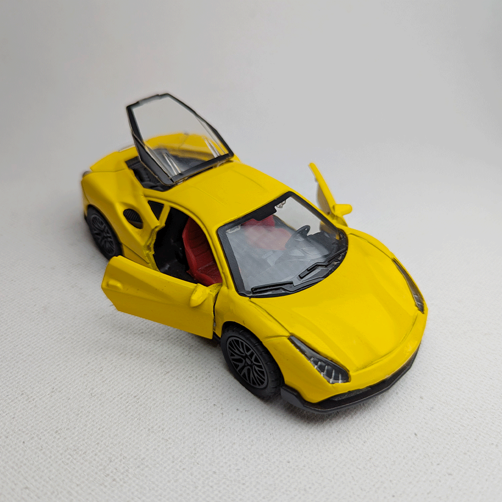1:36 Ferrari Metal Car Diecast Yellow