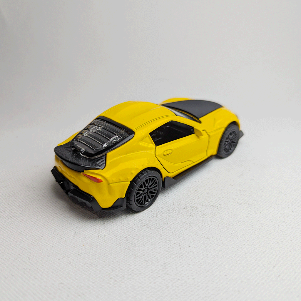 1:36 Supra  Metal Car Diecast Yellow