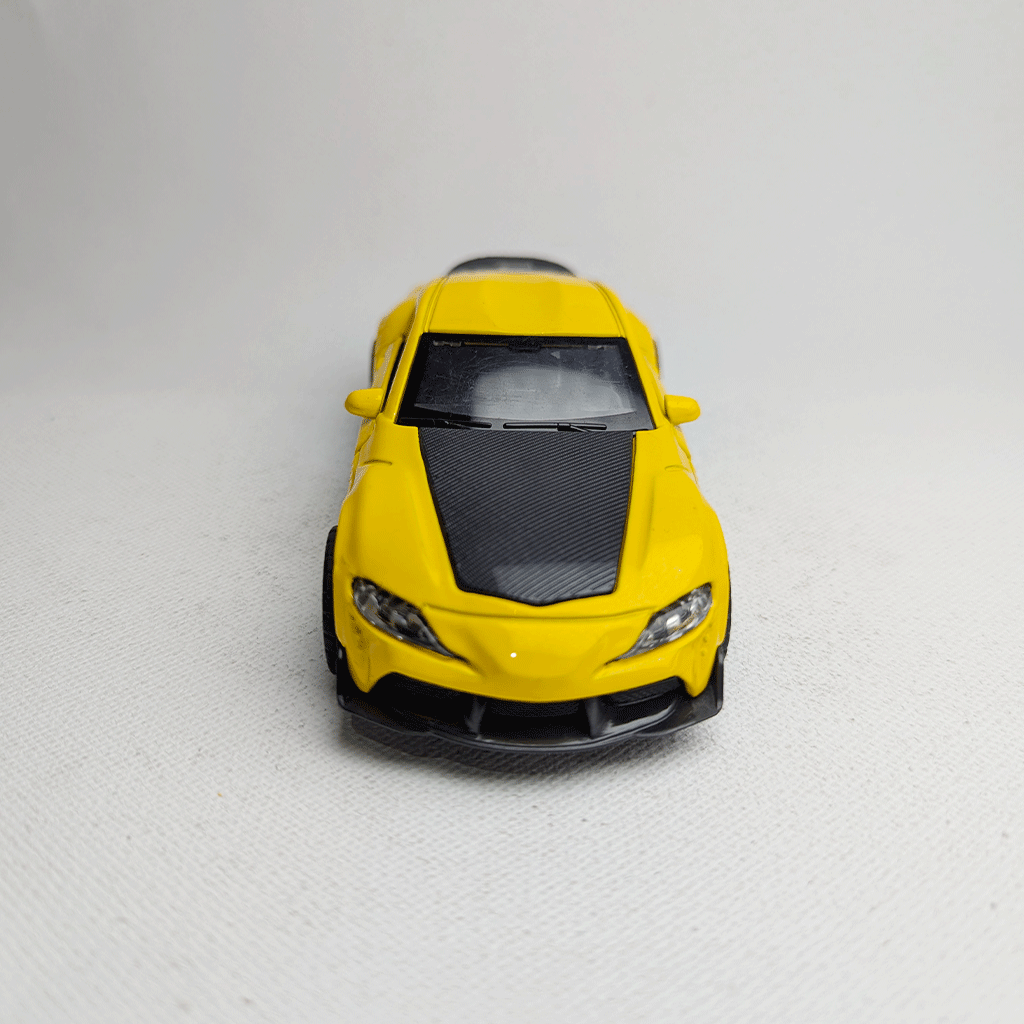 1:36 Supra  Metal Car Diecast Yellow