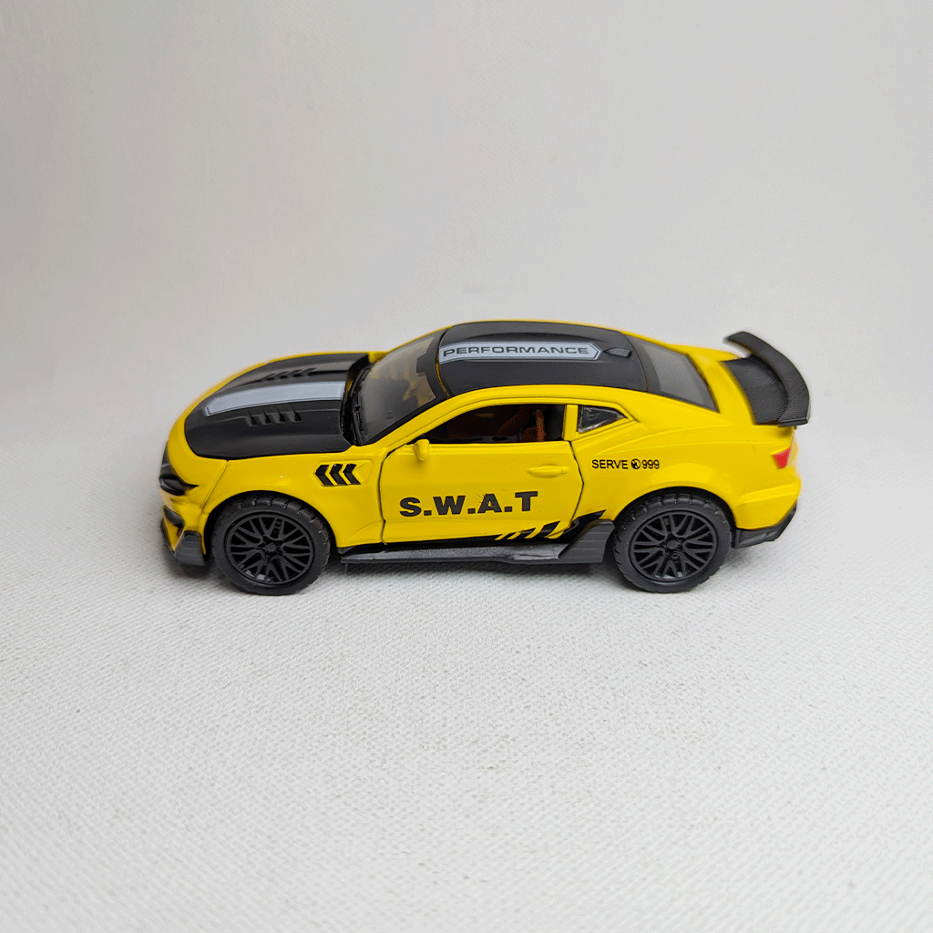 1:36 Camero  Metal Car Diecast Yellow & Black