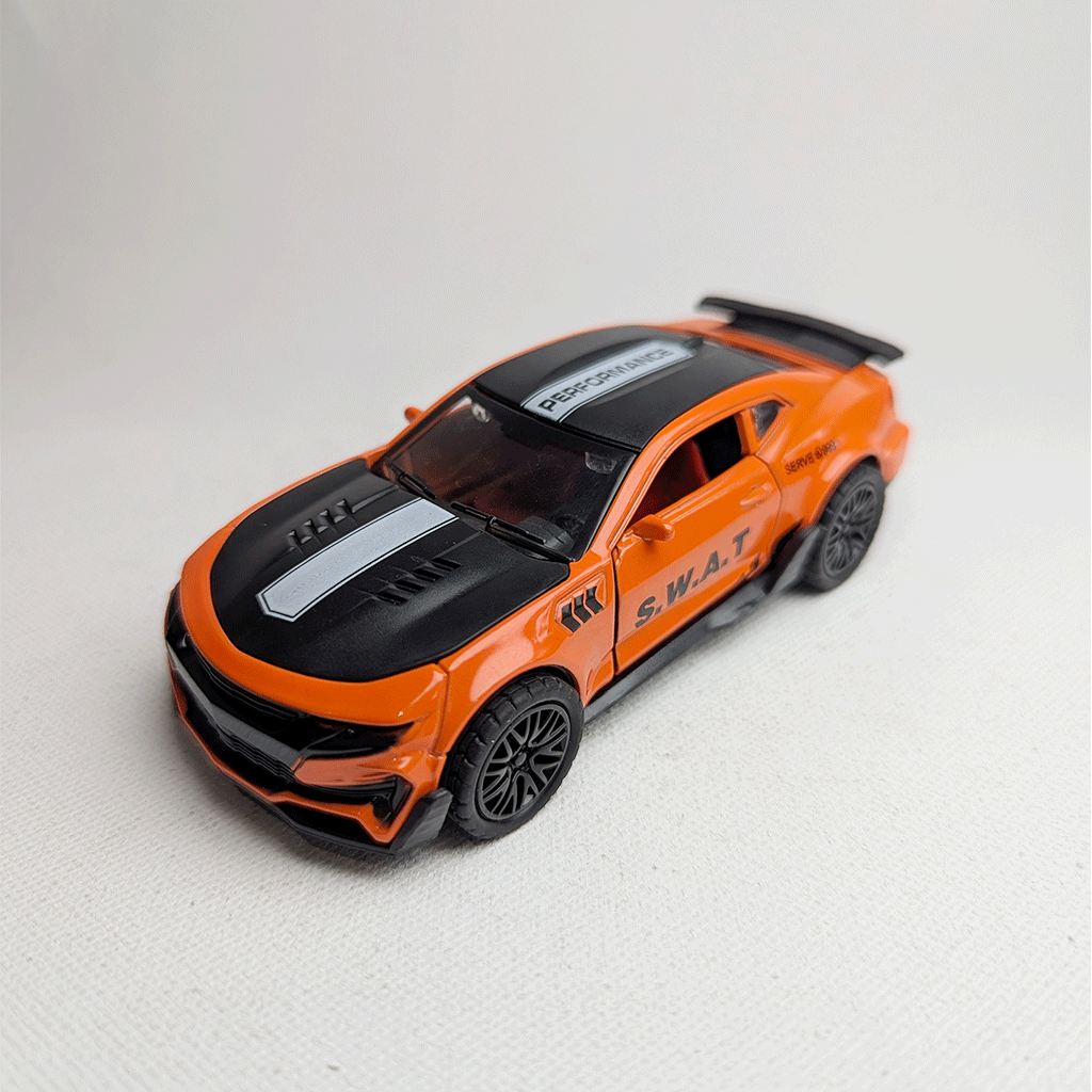 1:36 Camero  Metal Car Diecast Orange & Black