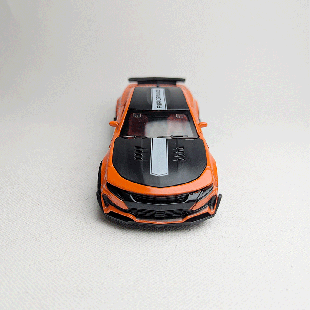 1:36 Camero  Metal Car Diecast Orange & Black