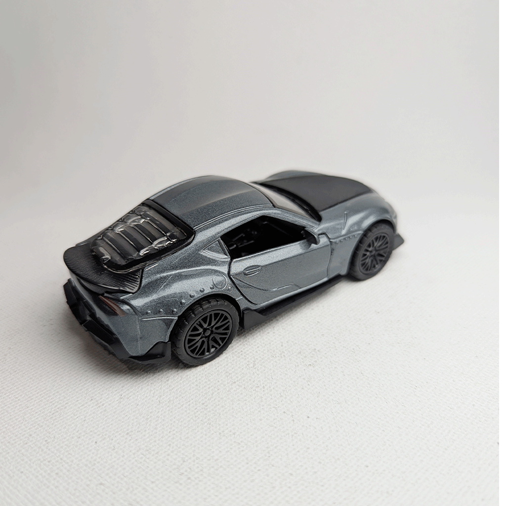 1:36 Supra  Metal Car Diecast Grey