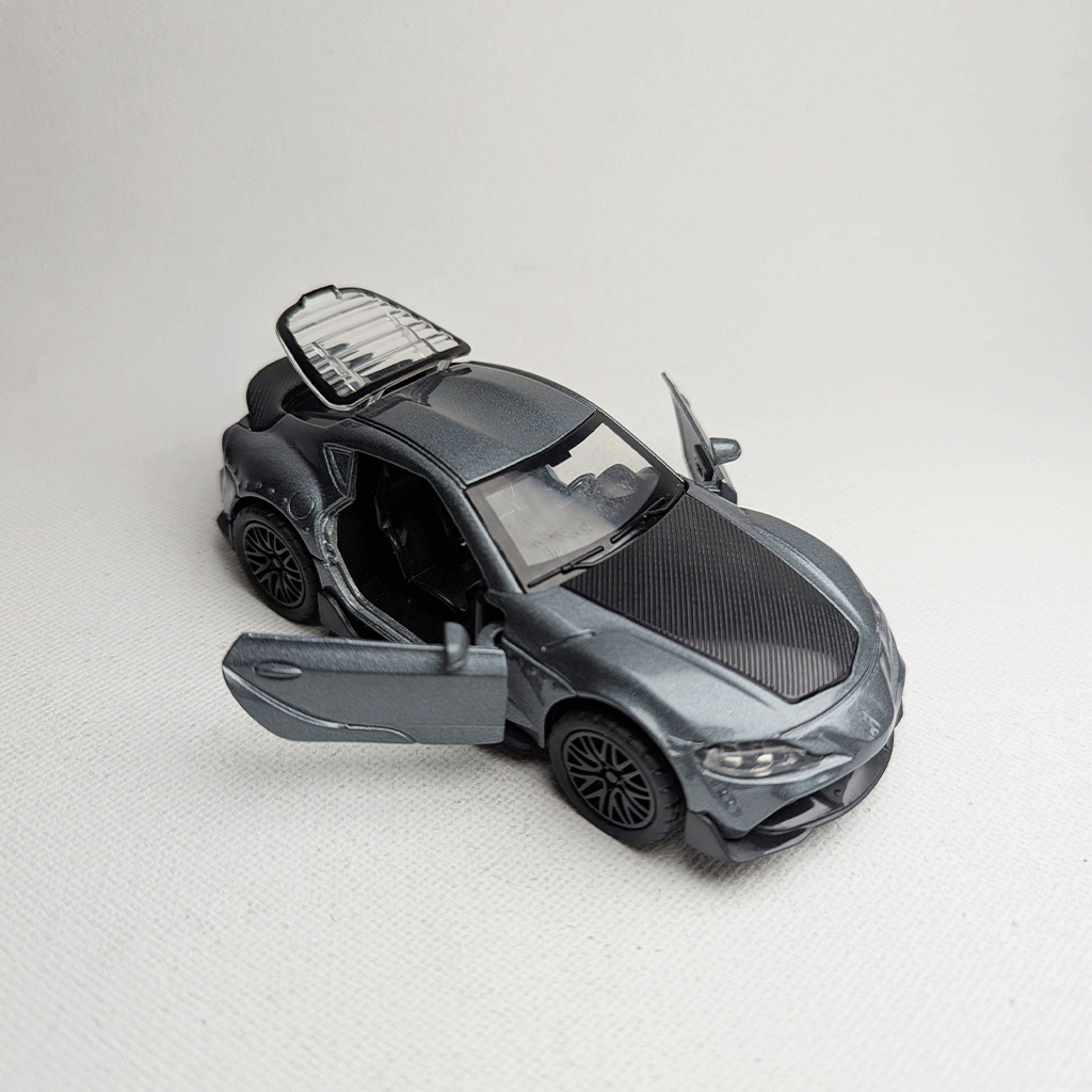 1:36 Supra  Metal Car Diecast Grey