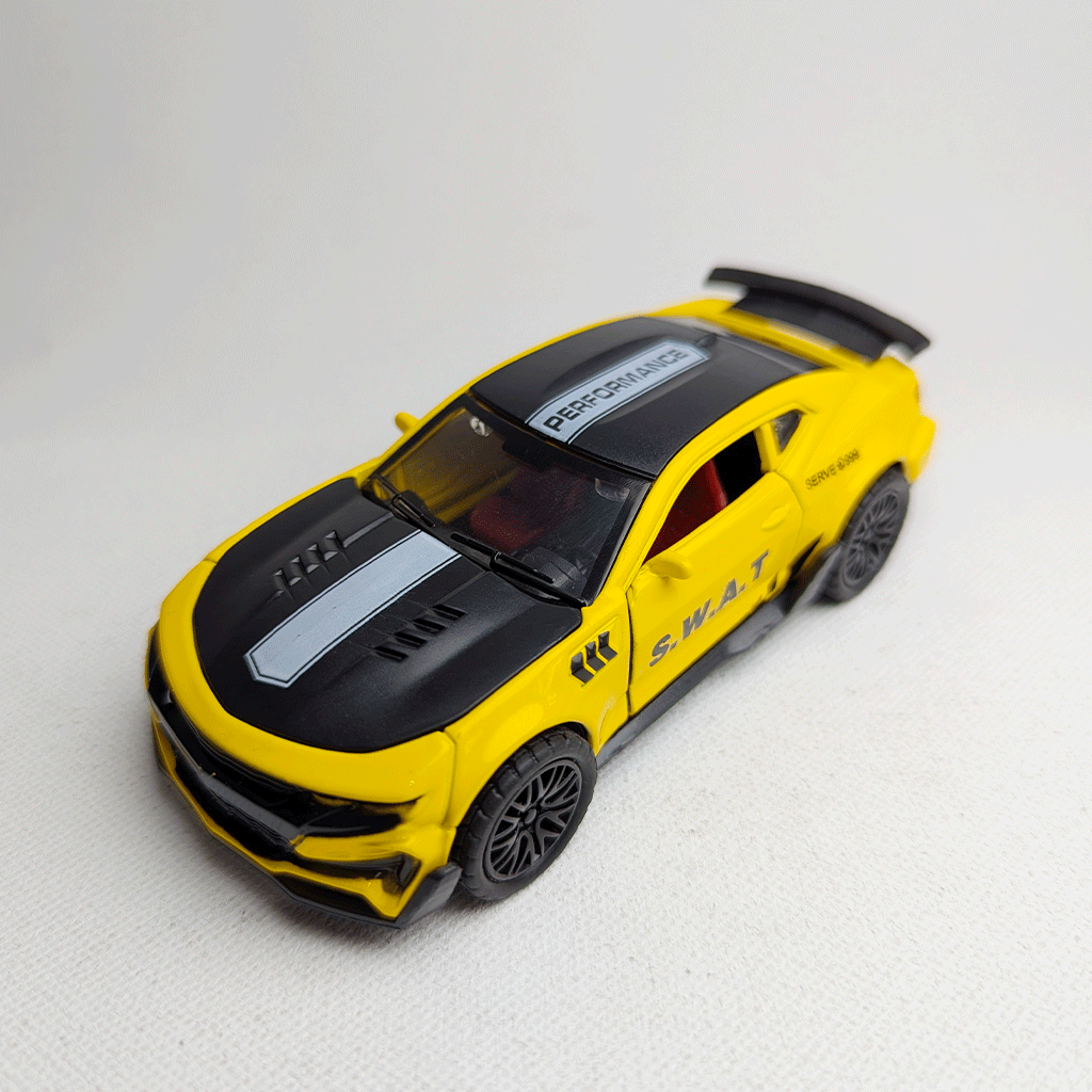 1:36 Camero  Metal Car Diecast Yellow & Black