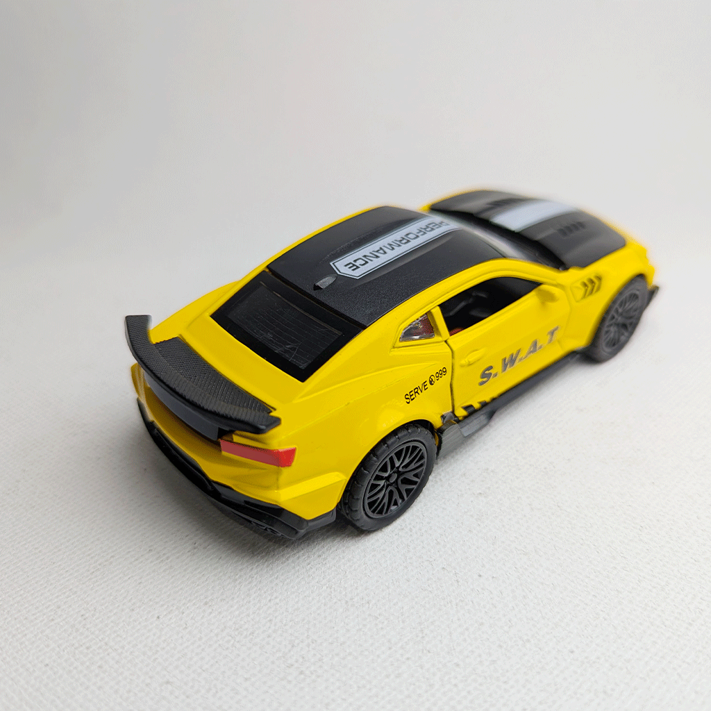 1:36 Camero  Metal Car Diecast Yellow & Black