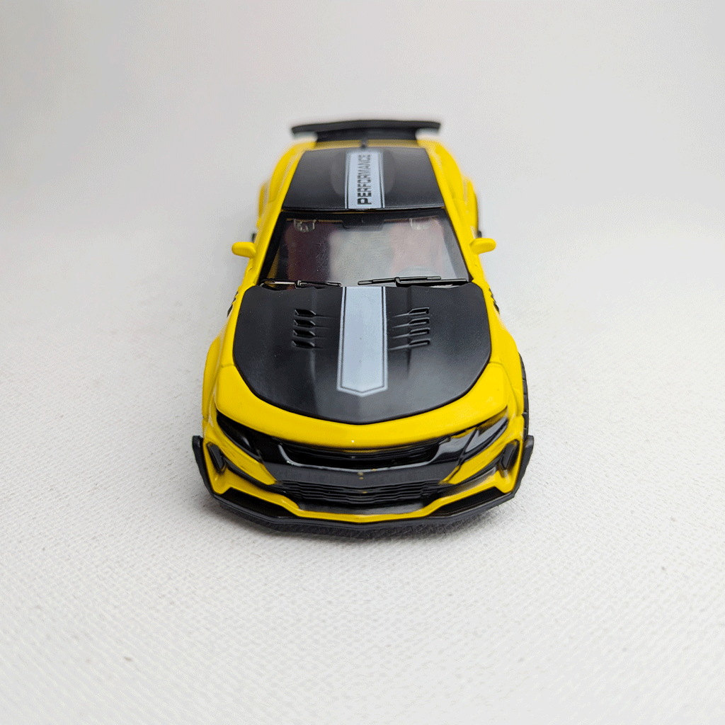 1:36 Camero  Metal Car Diecast Yellow & Black