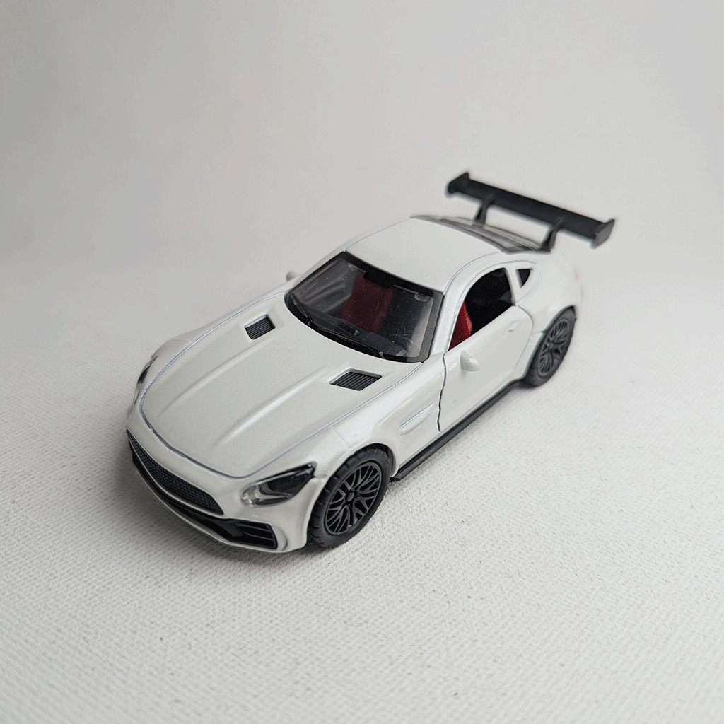 1:36 Benz AMG Metal Car Diecast White