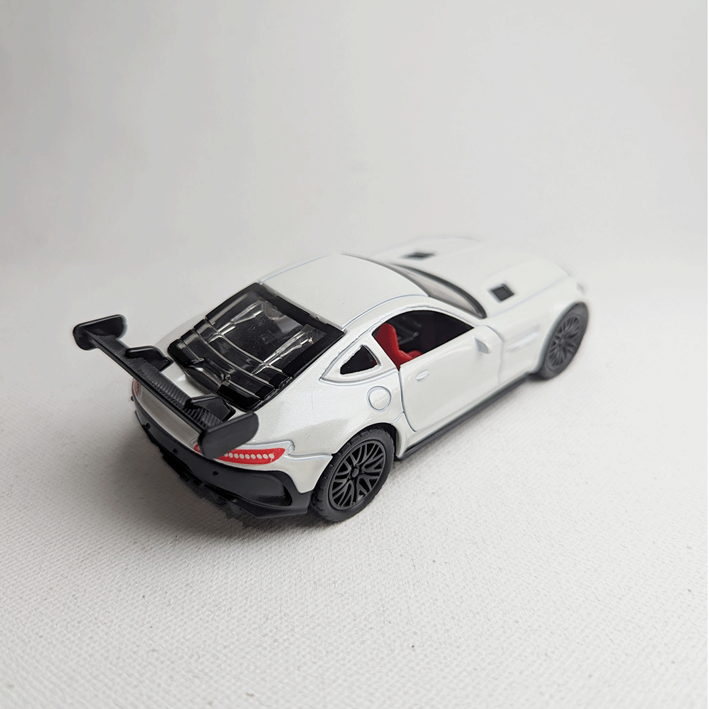 1:36 Benz AMG Metal Car Diecast White