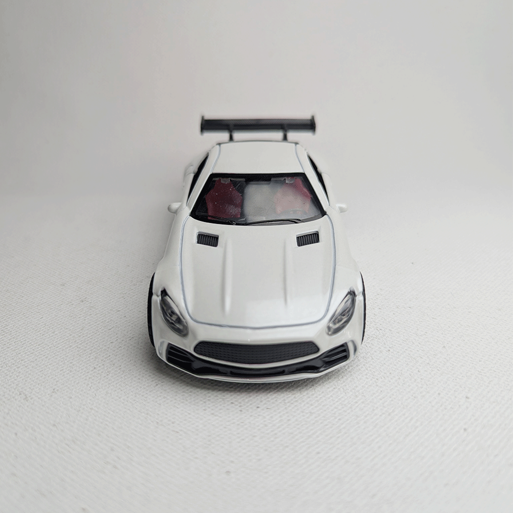 1:36 Benz AMG Metal Car Diecast White