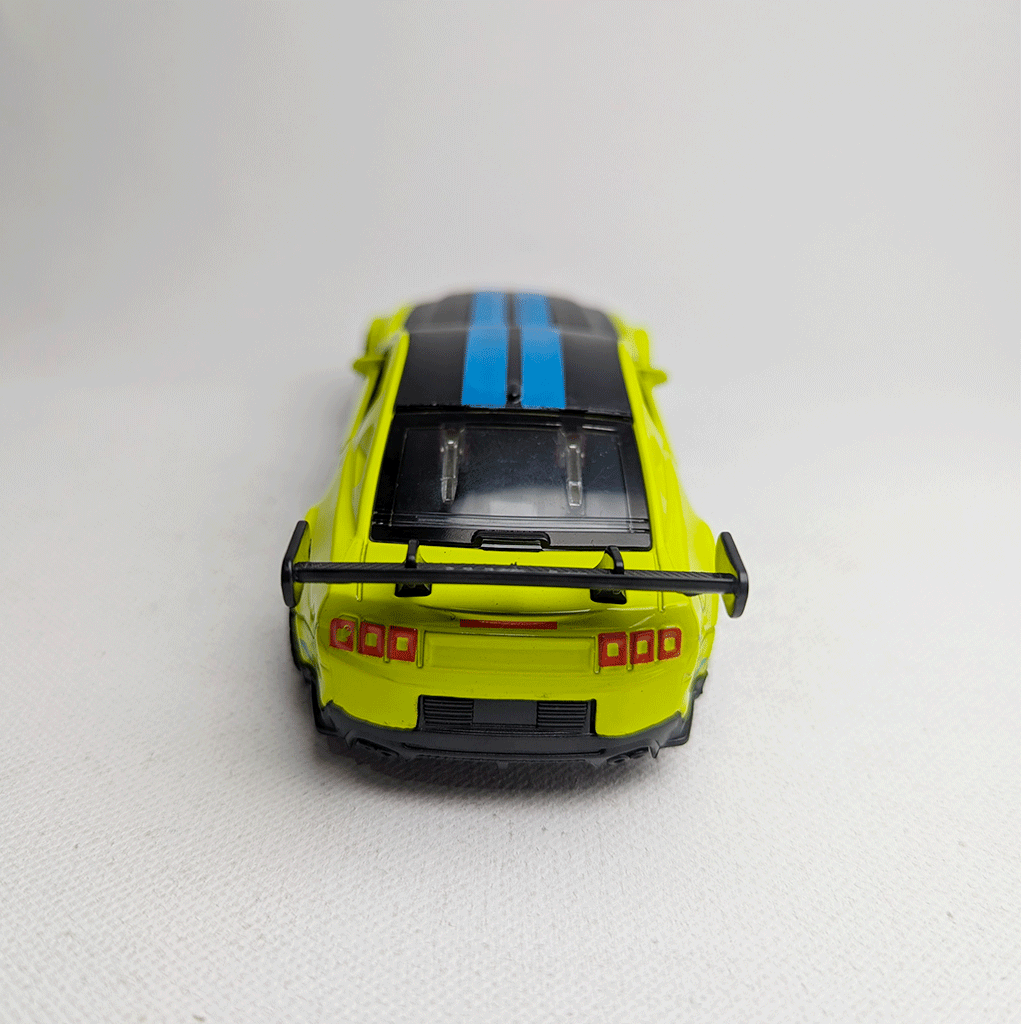 1:36 Mustang Metal Car Diecast Lime green with Graphics