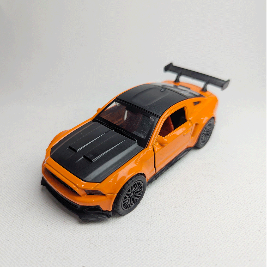 1:36 Mustang Metal Car Diecast Orange