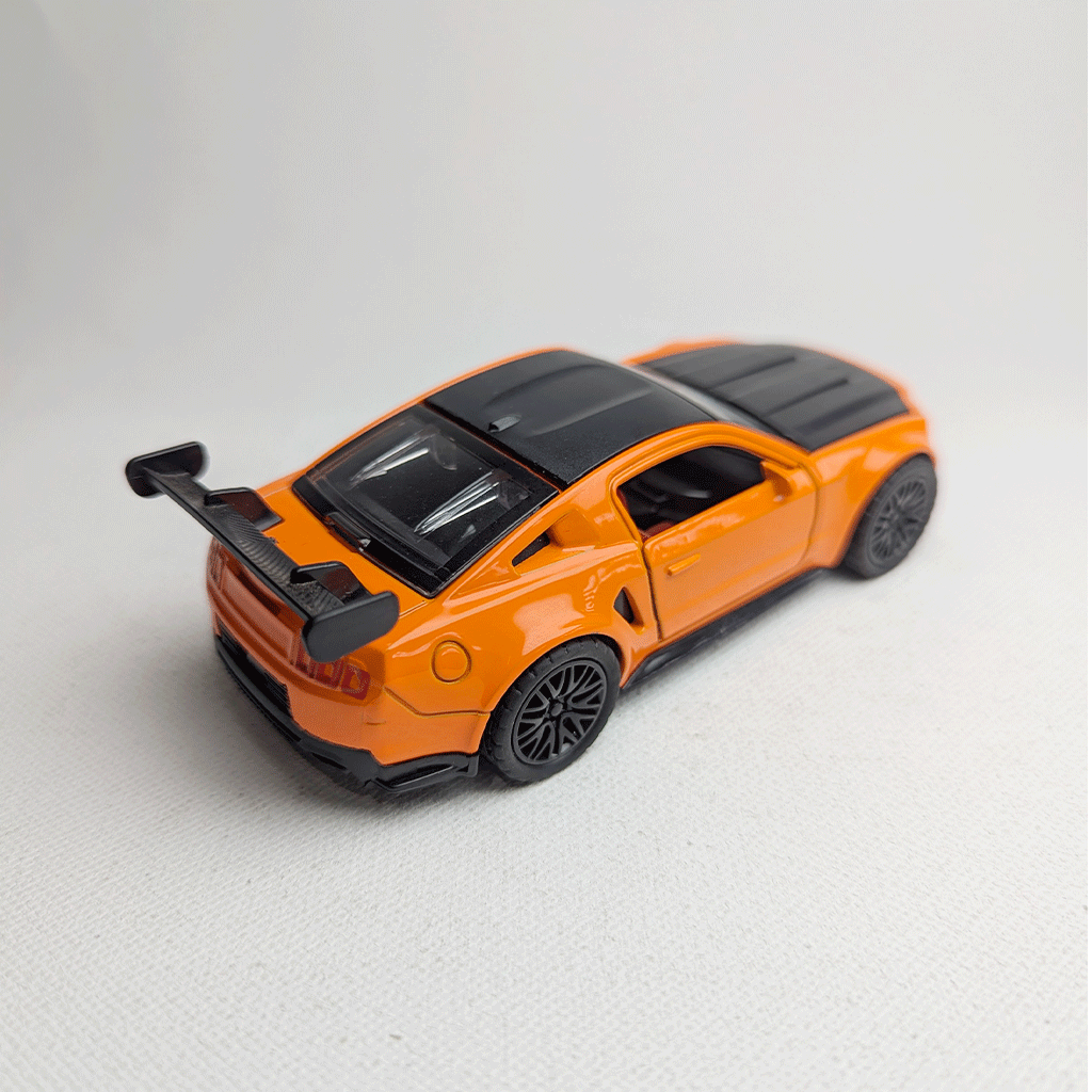 1:36 Mustang Metal Car Diecast Orange