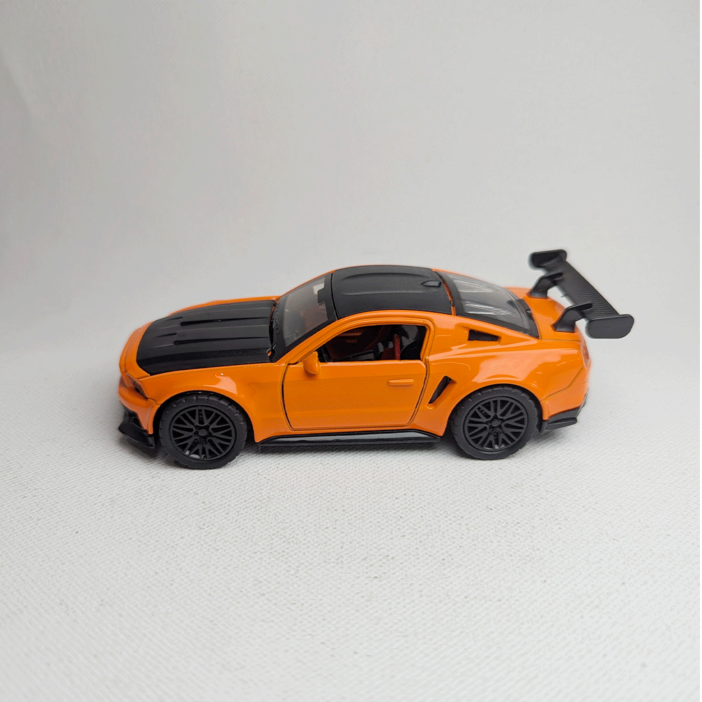1:36 Mustang Metal Car Diecast Orange