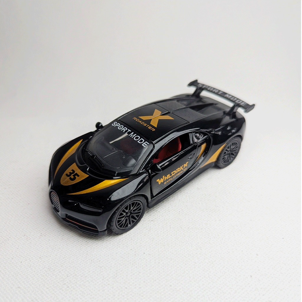 1:36 Bugatti Metal Car Diecast Black